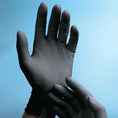 Load image into Gallery viewer, Phantom Black Latex Exam Gloves