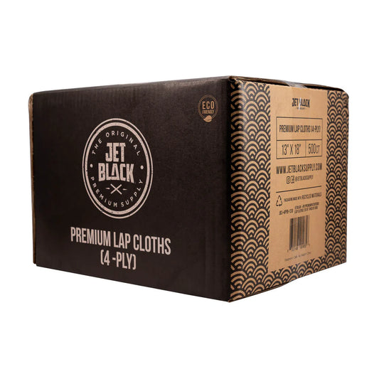 Jet Black 4-Ply Premium Lap Cloths