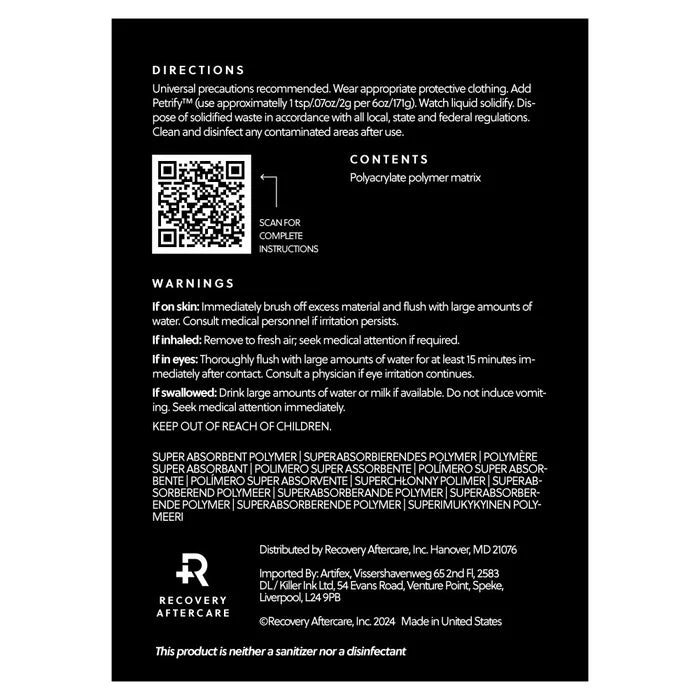 Petrify Ink Sponge Liquid Solidifier