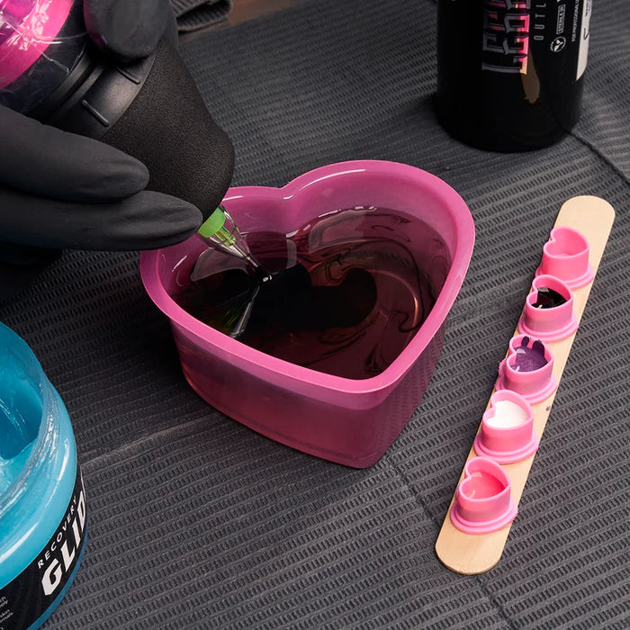 Pink Heart Shaped Rinse Cup