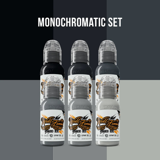 World Famous | Monochromatic Tattoo Ink Set