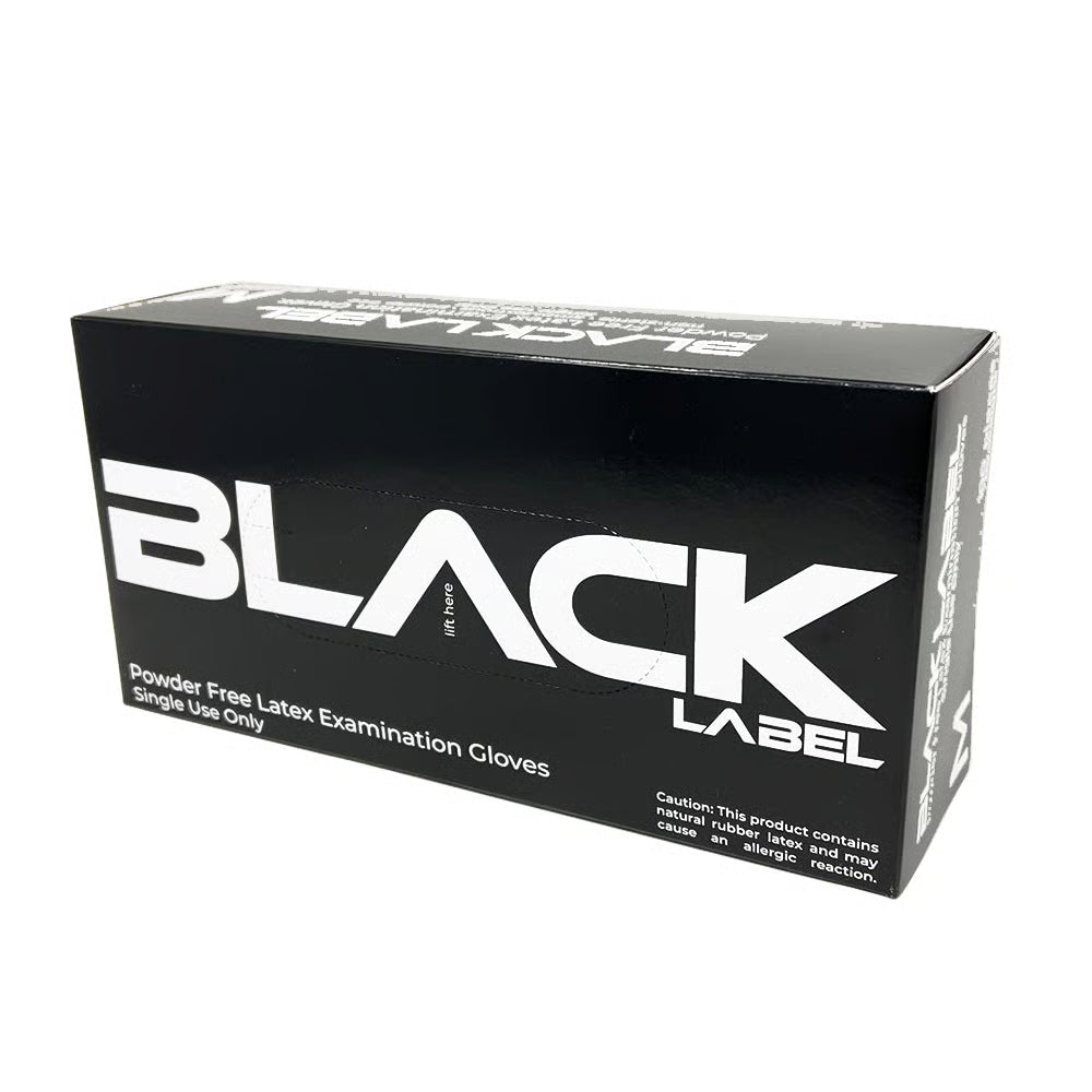 Black Label Latex Exam Gloves