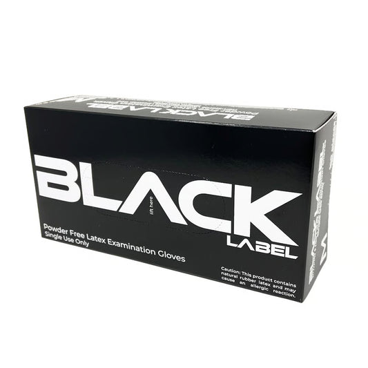 Black Label Latex Exam Gloves